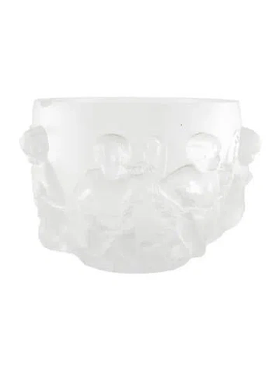 Pre-owned Lalique Luxembourg Centerpiece Bowl In Clear