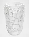 Lalique Crystal Magnitude Large Vase In Clear