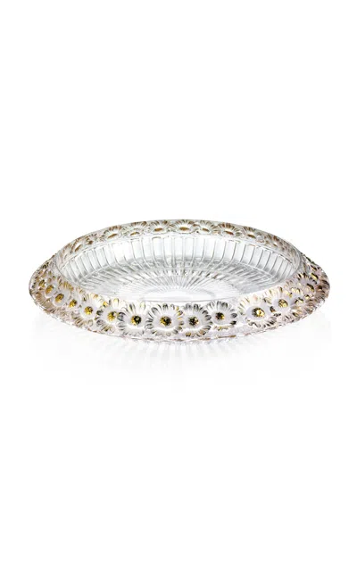 Lalique - Marguerites Crystal Bowl - Clear In Brown