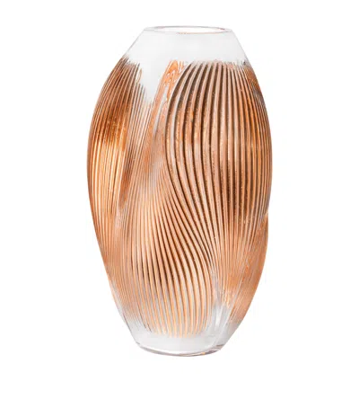 Lalique Medium Crystal Alizé Vase In Clear