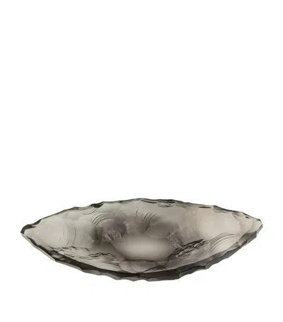 Lalique Medium Crystal Silex Bowl In Gray