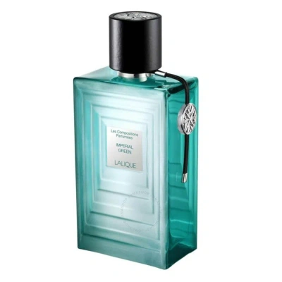 Lalique Men's Les Compositions Imperial Green Edp Spray 3.4 oz Fragrances 7640171196459 In Green / Orange
