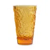 Lalique Merles & Raisins Small Amber Vase In Pink
