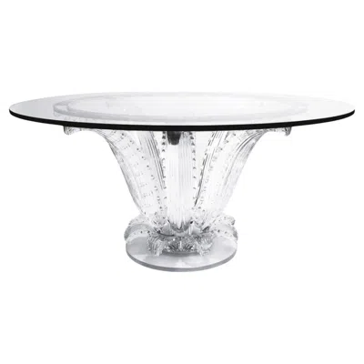 Pre-owned Lalique , Modern Cactus Center Table, Clear Crystal, 72" Glass, France, 1984 In Gray