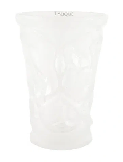 Pre-owned Lalique Monkey Vase In Transparent