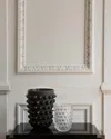 Lalique Mossi Black Xxl Vase - 12" In Black