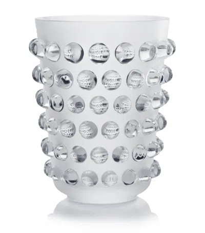 Lalique Mossi Extra Large Vase In White