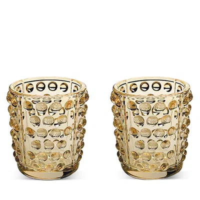 Lalique Mossi Lustre Votives, Set Of 2 In Clear