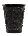 Lalique Crystal Mã»res Vase In Black