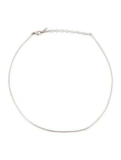 Pre-owned Lalique Omega Collar Necklace, 17" In Multicolor