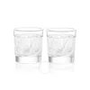 Lalique Owl Old Fashion Tumbler Set Of 2 1731400