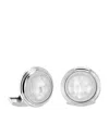 Lalique Palladium-plated Aréthuse Cufflinks In White
