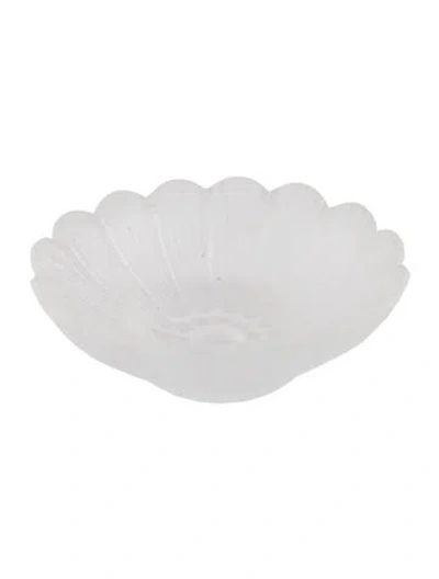 Pre-owned Lalique Pâquerettes Trinket Dish In Transparent