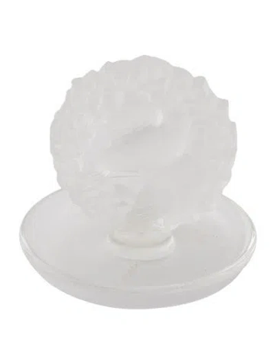Pre-owned Lalique Pax Pin Tray In Transparent