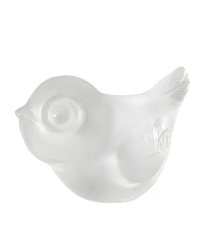 Lalique Piou-piou Head Up Sculpture In Clear