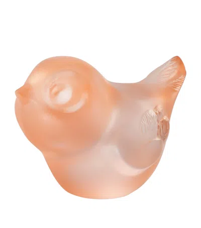Lalique Piou-piou Head Up Sculpture In Clear