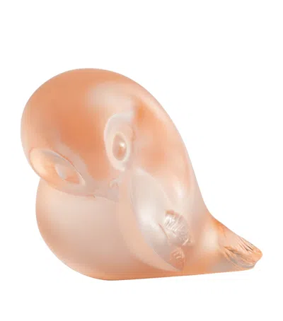 Lalique Piou-piou Wing Up Sculpture In Clear