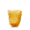 Lalique Amber Pivoines Small Vase In Amber