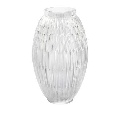 LALIQUE PLUMES VASE