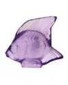 Lalique Purple Fish In Light Violet