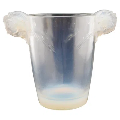 Pre-owned Lalique R  Chamarande Vase Circ 1928 In Transparent