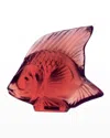Lalique Classic Fish In Red