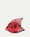 Lalique Classic Fish In Red