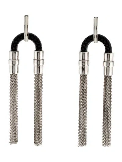 Pre-owned Lalique Resin Drop Earrings In Multi