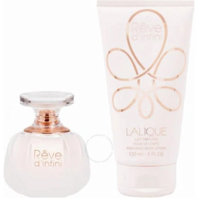 Lalique Reve Dinfini /  1.7 oz Edp And Body Lotion 5.0 oz Gift Set In White