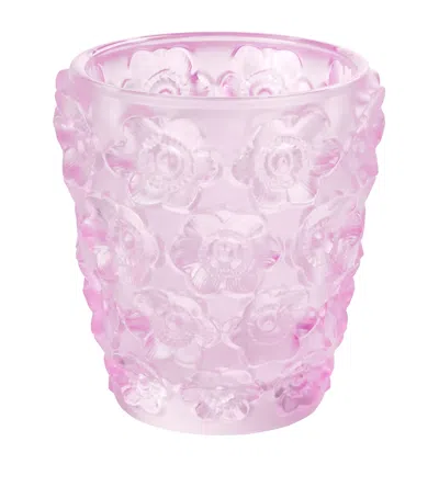 LALIQUE ROSE NEBULA ANEMONES VOTIVE