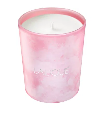 Lalique Rose Nebula Scented Candle In Pink