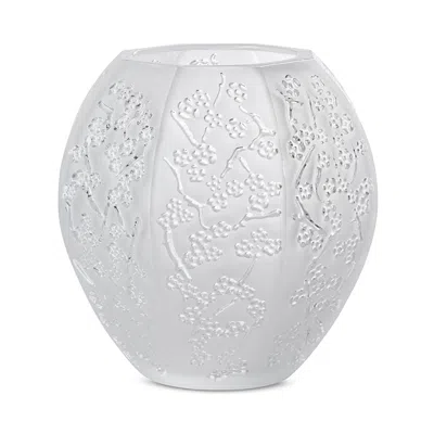 Lalique Small Crystal Sakura Vase In Clear