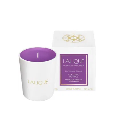 Lalique Scented Candle Compositions Electic Purple 6.7 oz Fragrances 7640171196343