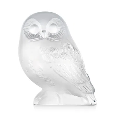 LALIQUE SHIVERS OWL FIGURE