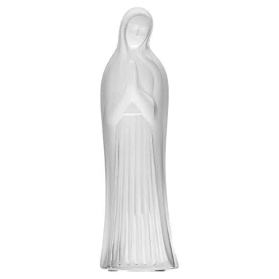 Pre-owned Lalique Signed Virgin Mary Crystal, France In Gray