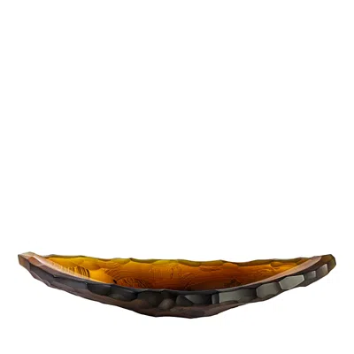 Lalique Silex Bowl, Medium In Brown