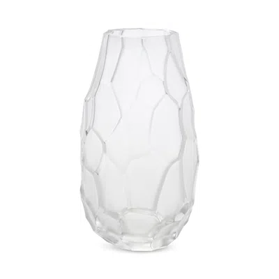 Lalique Silex Vase, Small In Transparent