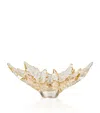 Lalique Champs-elysees Small Crystal Bowl, Gold Luster In Gold