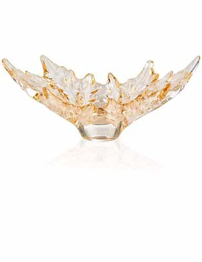 LALIQUE LALIQUE SMALL CHAMPS ELYSEES BOWL IN GOLD LUSTER