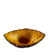 Lalique Small Crystal Silex Bowl In Yellow