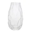 Lalique Small Crystal Silex Vase In Transparent