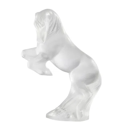 Lalique Small Prancing Horse Sculpture In Clear