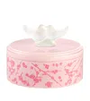 Lalique Small Rose Nebula Fleurs De Cerisier Box In Pink