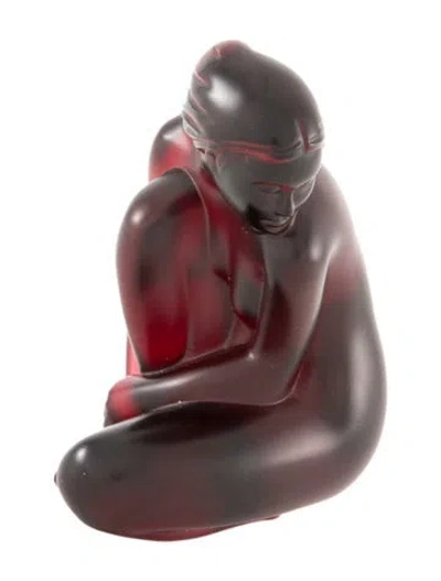 Pre-owned Lalique Small Venus Figurine In Red
