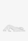 Lalique Small Zeila Panther Sculpture In White