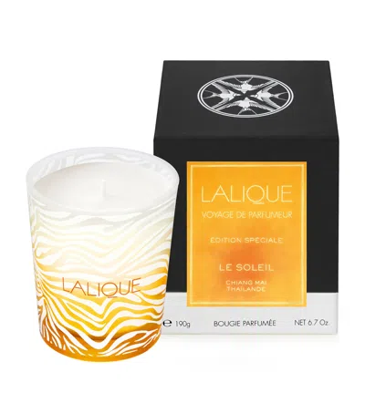 Lalique Soleil Candle In Orange
