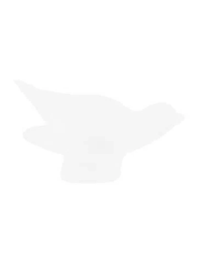 Pre-owned Lalique Sparrow Wings Out Paperweight In Clear