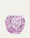 Lalique Tourbillons Pink Luster Vase, 5" In 00000