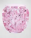 Lalique Tourbillons Pink Luster Vase