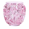 Lalique Tourbillons Pink Luster Vase In Pink